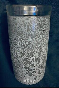 Fossil Art Glass Vase Attributed Kjell Engman Kosta Boda Sweden 11H