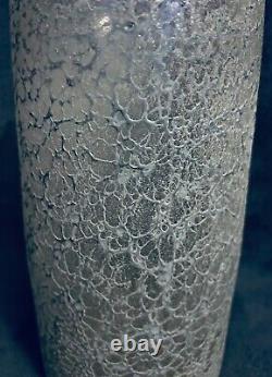 Fossil Art Glass Vase Attributed Kjell Engman Kosta Boda Sweden 11H