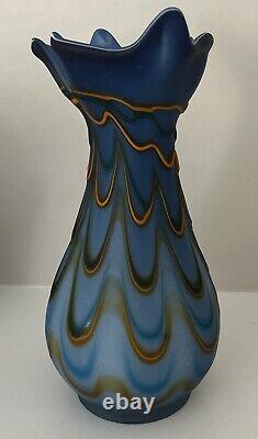 GORGEOUS Vtg Azerbaijan Russian Vase Studio ArT GLaSs Matte ZAREH Baijan LARGE