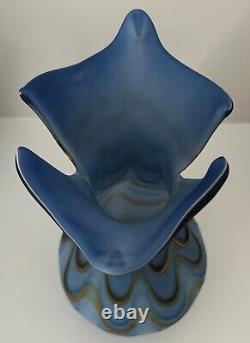 GORGEOUS Vtg Azerbaijan Russian Vase Studio ArT GLaSs Matte ZAREH Baijan LARGE