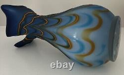 GORGEOUS Vtg Azerbaijan Russian Vase Studio ArT GLaSs Matte ZAREH Baijan LARGE