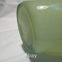 Gallery Art Glass Vase Green Blue Abstract Pattern Glossy Decorative