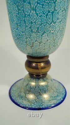 Gambaro & Poggi Murano Signed Monumental Millefiori Handled Pedestal Urn/Vase