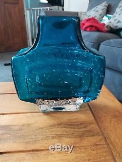 Geoffrey Baxter For Whitefriars Kingfisher Blue TV Vase