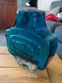 Geoffrey Baxter For Whitefriars Kingfisher Blue TV Vase