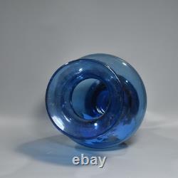 Glass Burnt Blue Beauty Vase