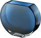 Glass Vase Blue Teal Round 7.25 Long Heavy Durable