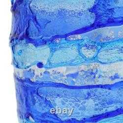 GlassOfVenice Murano Glass Sbruffo Vase Aqua Blue