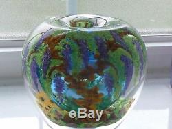 Gorgeous Chris Heilman Blue Wisteria Vessel Vase 2014 Mint One of a Kind
