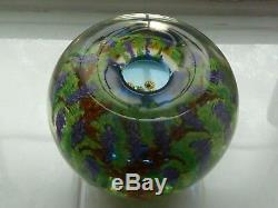 Gorgeous Chris Heilman Blue Wisteria Vessel Vase 2014 Mint One of a Kind