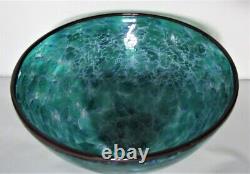 Gorgeous Signed COHN-STONE 8 Art Glass Bowl c. 1992 in Excellent Condition