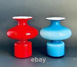 HOLMEGAARD Carnaby Cased Glass Vase Blue