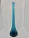 HTF Vintage MCM Blenko Glass 5616C Vase In Teal 19.25 Stunning