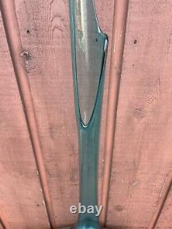 HUGE Vintage L. E. Smith Swung Glass Blue Floor Vase 41