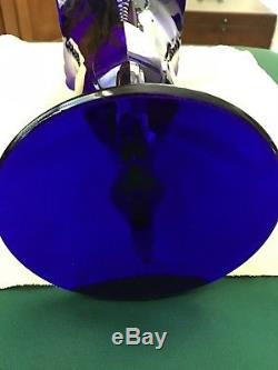 Heisey Tulip Vase COBALT! Popular with Collectors. Beautiful shade of blue