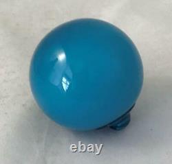 Holmegaard Glass Ball in Blue (Kugel) Rare 8cm Michael Bang 1967