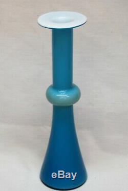 Holmegaard Vase Carnaby In Blue/white By Christer Holmgren