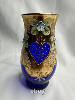 Holub Maskl Vase Cobalt 5