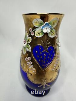 Holub Maskl Vase Cobalt 5