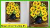 Home Decor Flower Vase Painting For Beginners Sunflower Daily Challenge 3