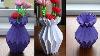 How To Make A Paper Flower Vase Diy Simple Paper Craft