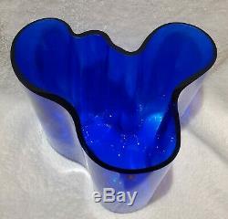 Iittala Aalto collector Cobalt blue vase 160mm made in Finland