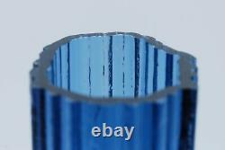 Iittala Tapio Wirkkala. Vase In Petrol Blue And Neosin Color. Signed 3569. Rare