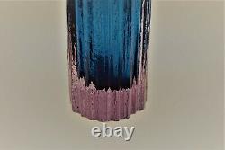 Iittala Tapio Wirkkala. Vase In Petrol Blue And Neosin Color. Signed 3569. Rare