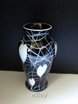 Imperial Free Hand Glass Hanging Heart Vase