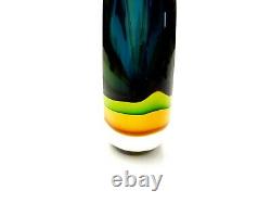 In Vogue Very Striking Murano Sommerso Submerged Triple Sommerso Art Glass Vase