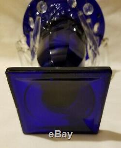 Ipswich Cobalt Blue Vase By Heisey with Prisms