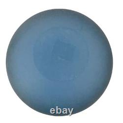 J. Byron Round Blue Art Glass Vase