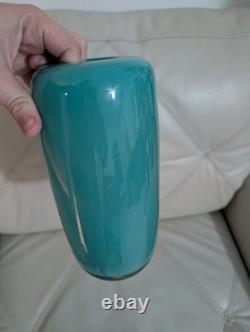 Jørgen Mortensen JM Vintage Rare Tourqouise Blue Vase Portugal Glass Art