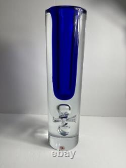 Jan Beranek Cobalt Blue Glass Vase