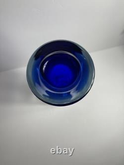 Jan Beranek Cobalt Blue Glass Vase