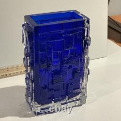 Josef Schott Glass Vase Design for Smalandshyttan, Sweden 6 W 4 D 9H