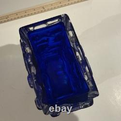 Josef Schott Glass Vase Design for Smalandshyttan, Sweden 6 W 4 D 9H