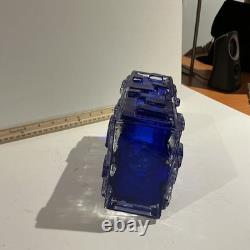 Josef Schott Glass Vase Design for Smalandshyttan, Sweden 6 W 4 D 9H