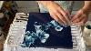 Keeping It Simple Blue Monochrome Blossoms Balloon Smash Acrylic Fluid Art Painting 24