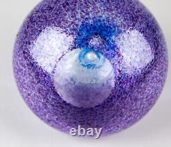 Kosta Boda Antikva Purple & Blue Glass Artist Collection Vase Signed B. Vallien