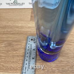 Kosta Boda Artists Choice Blue Teal Ombre Art Glass Vase Sweden 8.5 Inch