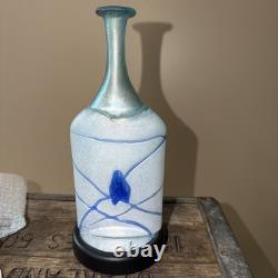 Kosta Boda Bertil Vallien GALAXY Artist Collection #48014 Art Glass Vase BLUE