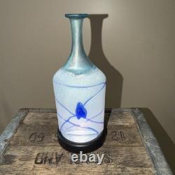 Kosta Boda Bertil Vallien GALAXY Artist Collection #48014 Art Glass Vase BLUE