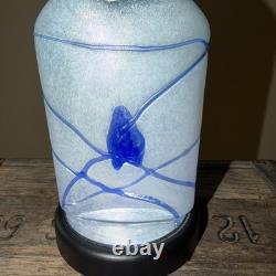 Kosta Boda Bertil Vallien GALAXY Artist Collection #48014 Art Glass Vase BLUE