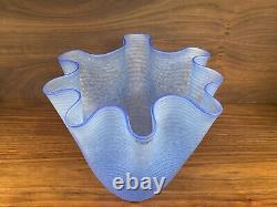 Kosta Boda'Carmen' Blue Frost 7.25 Art Glass Vase Ulrica Hydman