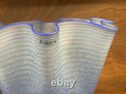 Kosta Boda'Carmen' Blue Frost 7.25 Art Glass Vase Ulrica Hydman