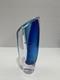 Kosta Boda GORAN WARFF Signed Clear & Blue 9.5 tall Art Deco Glass Vase