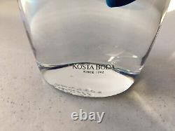 Kosta Boda Goran Warff Seaside Vase SIGNED NUMBERED Beautiful Blue/Clear withBox