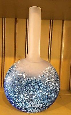 Kosta Boda, KJELL ENGMAN Reef Collection Fish Vase BLUE (SIGNED & NUMBERED)