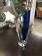 Kosta Boda Saraband Glass Vase Original Price $800 Singed Blue & Clear